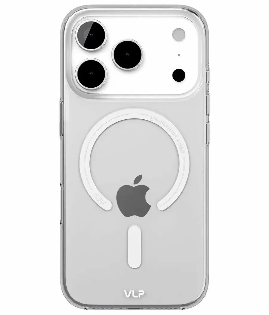 Чехол защитный "vlp" Puro Case с MagSafe для iPhone 17 Pro Max, прозрачный
