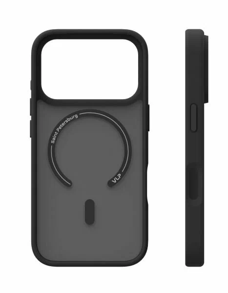 Чехол защитный "vlp" LITE Bloom Case с MagSafe для iPhone 17 Pro, черный