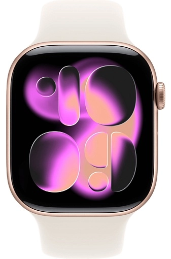 Apple Watch Series 11 42 мм, розовое золото, ремешок «сияющая звезда», размер S/M