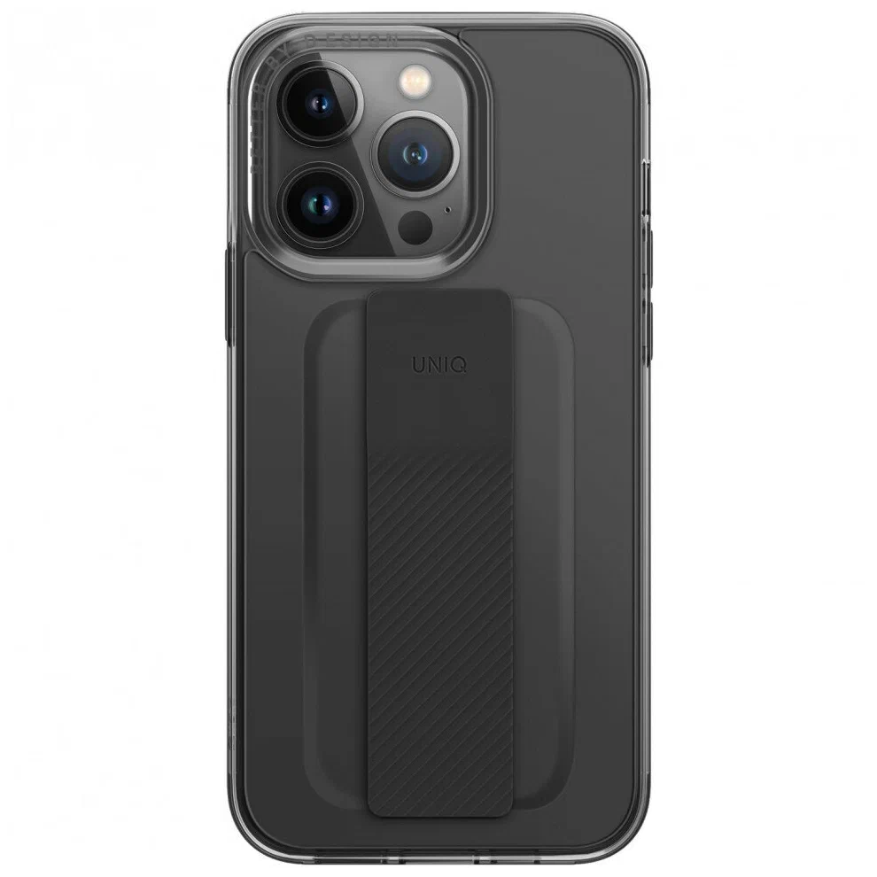 Чехол Uniq для iPhone 14 Pro Heldro Mount + Band, черный