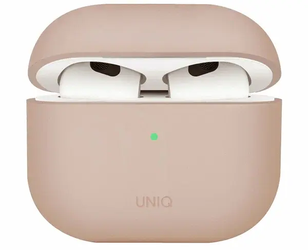 Чехол Uniq для Airpods 4 LINO Liquid silicone, розовый