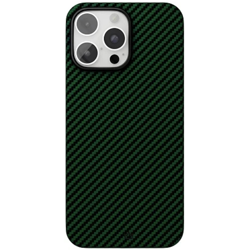 Чехол защитный "vlp" Kevlar Case с MagSafe для iPhone 16 Pro Max, зеленый